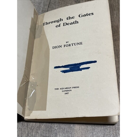 Through the Gates of Death Dion Fortune Very Scarce First Edition 1957 - Picture 5 of 11